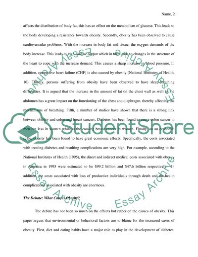 What&apos;s the effects of obesity (debating)