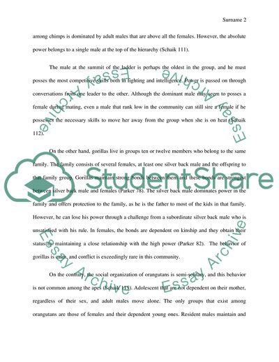 Contrast of the Social Organizations in Primates