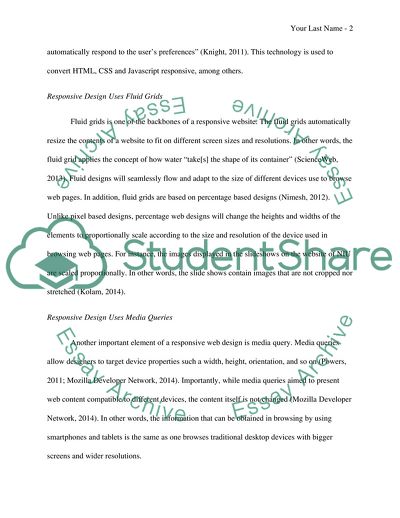 Responsive design of web-sites, which improves user experience