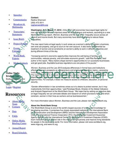 Unequal Rules for Women Entrepreneurs and Workers