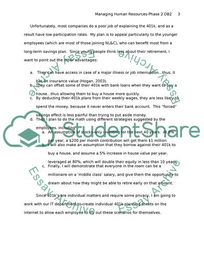 Managing Human Resources-Phase 2 DB2