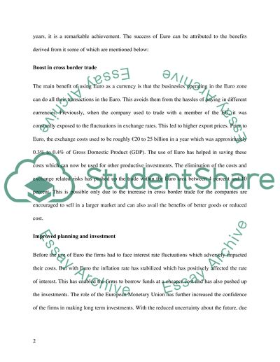 Why Have the Euro and the European Central Bank Been So Successful