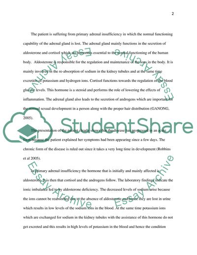 Endocrine Deficiency: Case Study