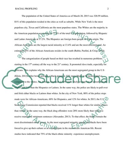 Discrimination and Racial Profiling