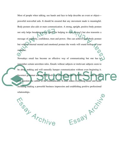 Non-Verbal Communication Process