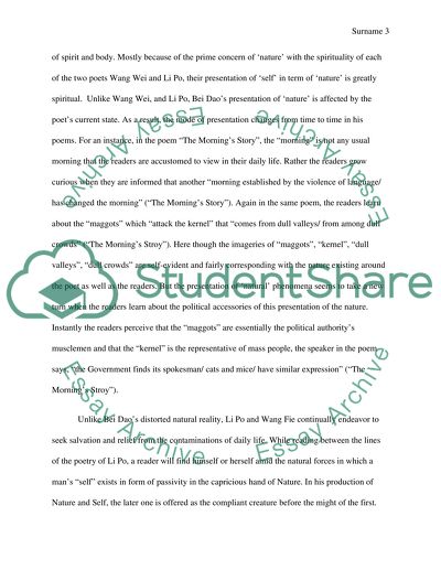 Comparing three poems in the book The Rose of Time written by Bei Dao