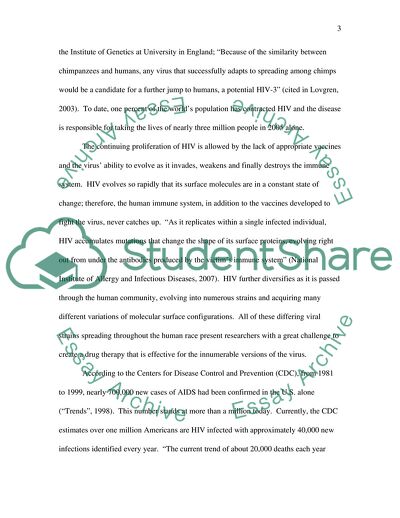 The Effects of African HIV and AIDS on the United States
