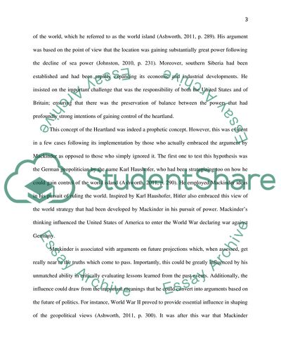 Mackinder Versus Mahan