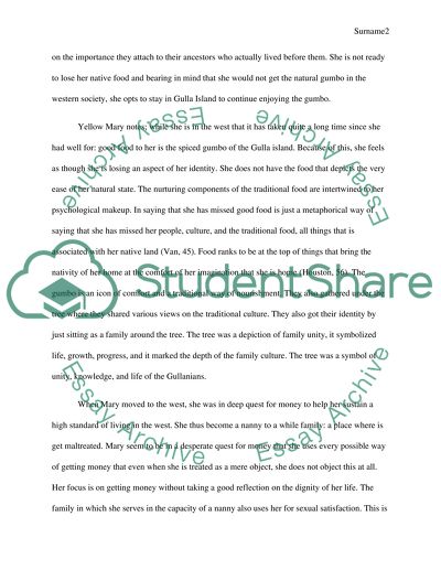 Importance of Food in Daughters of the Dust