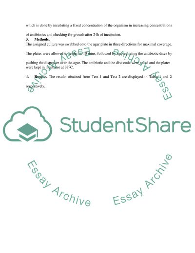 Antibiotic Sensitivity Testing