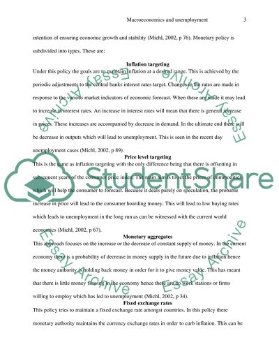 Macroeconomics and unemployment