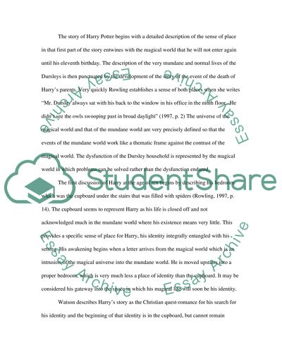 A role of place in the depiction of childhood in childrens books