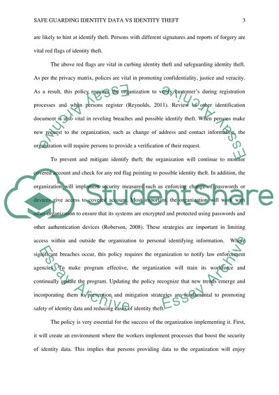 Safe Guarding Identity Data vs Identity Theft