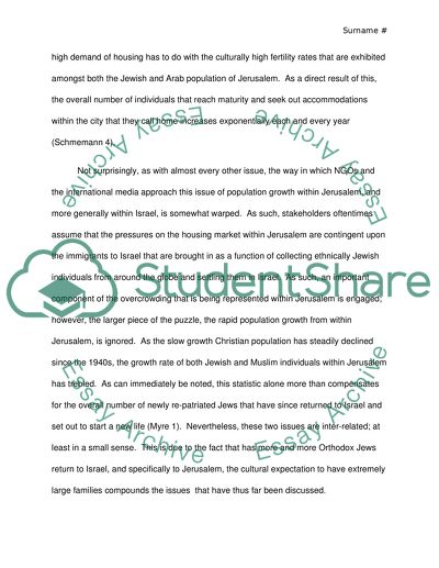 Housing In Jerusalem