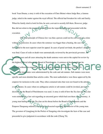 Crime and Punishment in 18th Century China