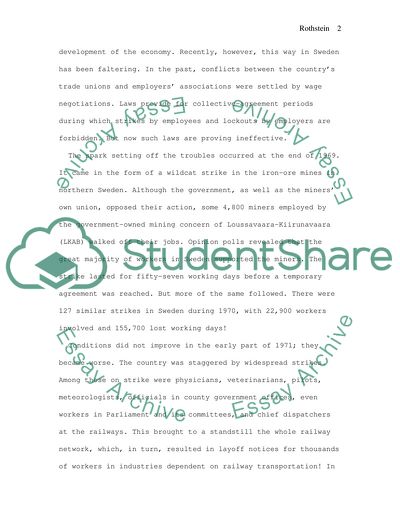 The Swedish Model and the Bureaucratic Problem of Social Reforms