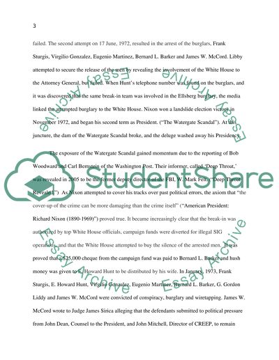 The Watergate Scandal