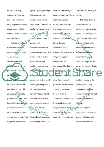 Electrical Engineering in Telecommunications