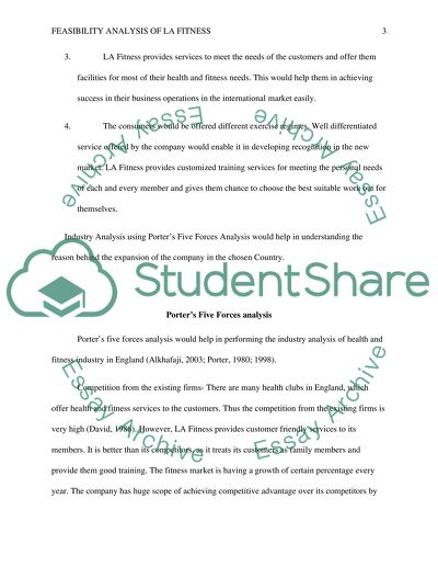LA Fitness: Company Analysis