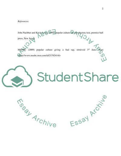 Popular Culture and the Economic Downturn