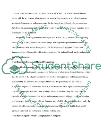 Comparing and Contrasting Definitions of Religion