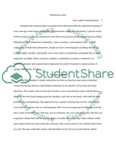 Behavior and Communication and Measure of Individual Differences