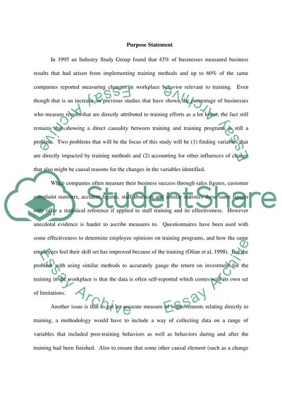 Workplace Training and Improved Performance