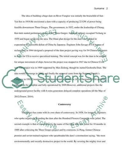 Three Gorges Dam Project Analysis
