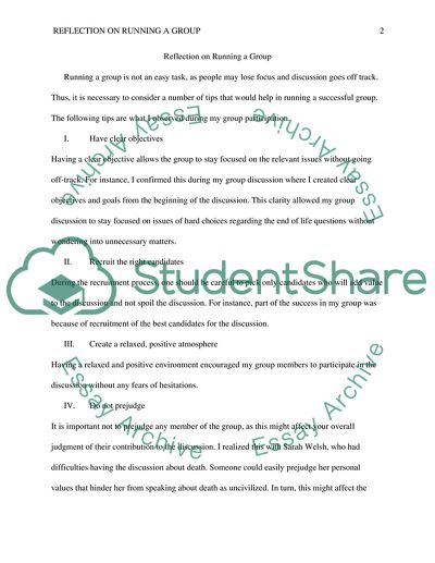 Social Work Running a Group