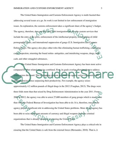 Immigration and Customs Enforcement Agency