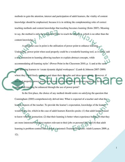 Dialogue as a Learning Method