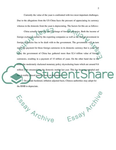 Bringing China out of Recession Through Currency Depreciation