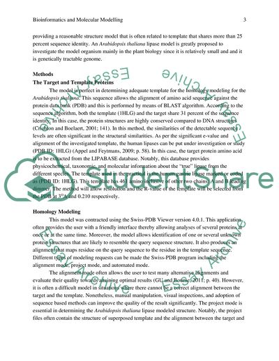 Bioinformatics and Molecular Modelling