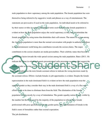 Inequity for Women in America