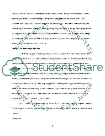 Ways of Knowing and Instinctive Judgment