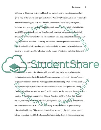 Family Influence on Personal Relationships: Dating, Marriage and Alternative Lifestyles