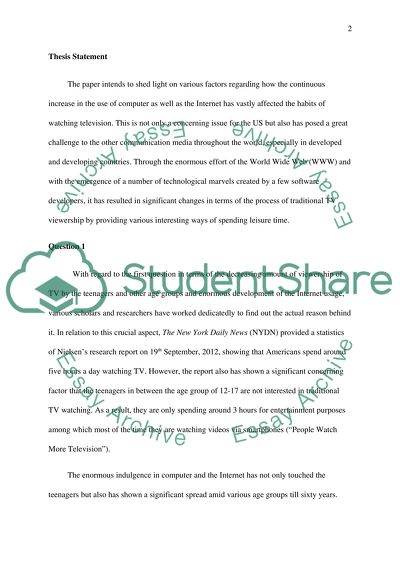 Will the Internet Kill Television