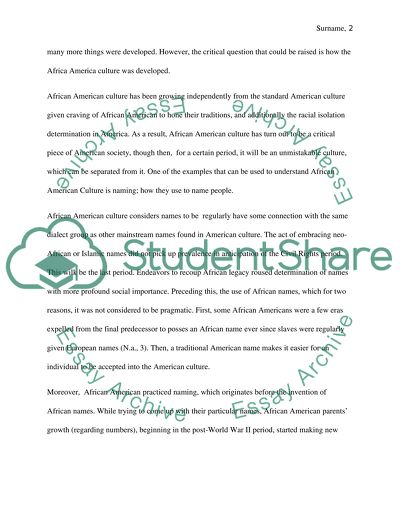 African American Culture Reflection Response