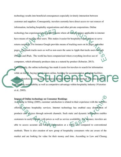 The Impact of Online Technology on Customer Satisfaction in the Hospitality Industry