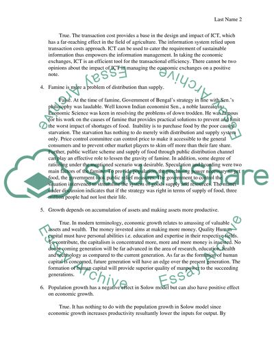Macro and Micro Factors of Economic Development in Developing Countries