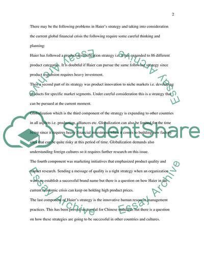 Causes of a Problem of Haier