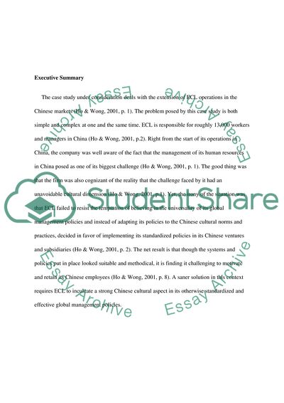 ECL Operations in the Chinese Markets