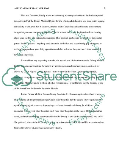 Why I want to work as a registered nurse at Delray Medical Center