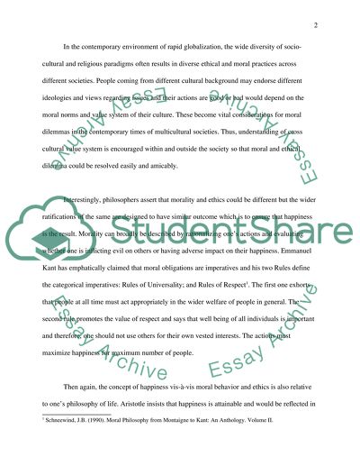 Morality Is Relative to Ones Socio-Cultural and Religious Paradigms and Needs to Be Perceived Objectively