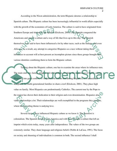 Hispanic Cultural Group/Issues in Human Diversity