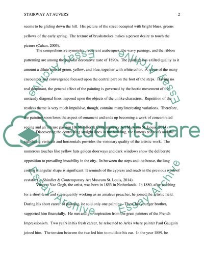 Contextual Anaylysis Are Critique Paper on Stairway at Auvers