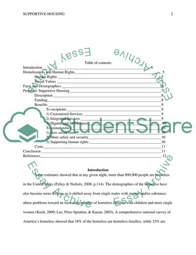 Human Rights of Homless People