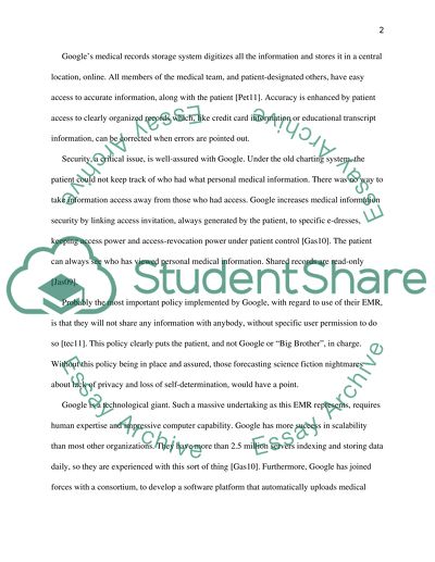 Pros Google Medical Records