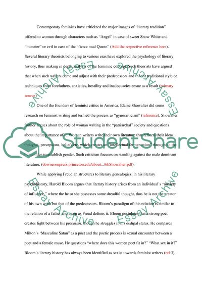 Suppression of Feminist Writers among Male Dominance in Literature