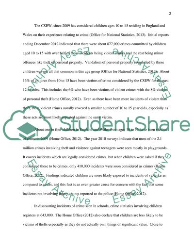 Becoming a Victim of Crime